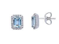 Orecchini Babila Milano Donna For Ever in Oro bianco Acquamarina 1.15 Ct 205119 - 205119